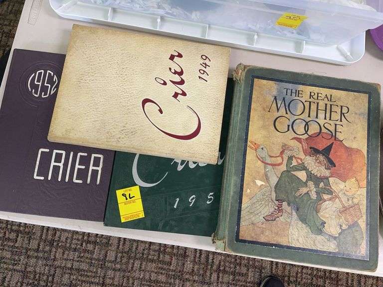1950s yearbooks and the real Mother Goose vintage book