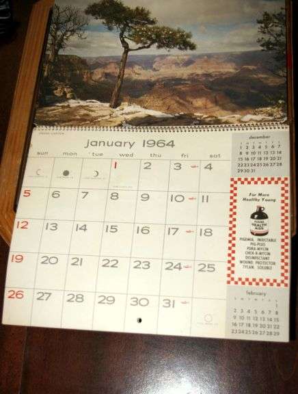 Rheems Pennsylvania 1964 Calendar