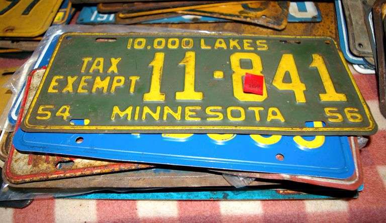 Collection of  State License Tags