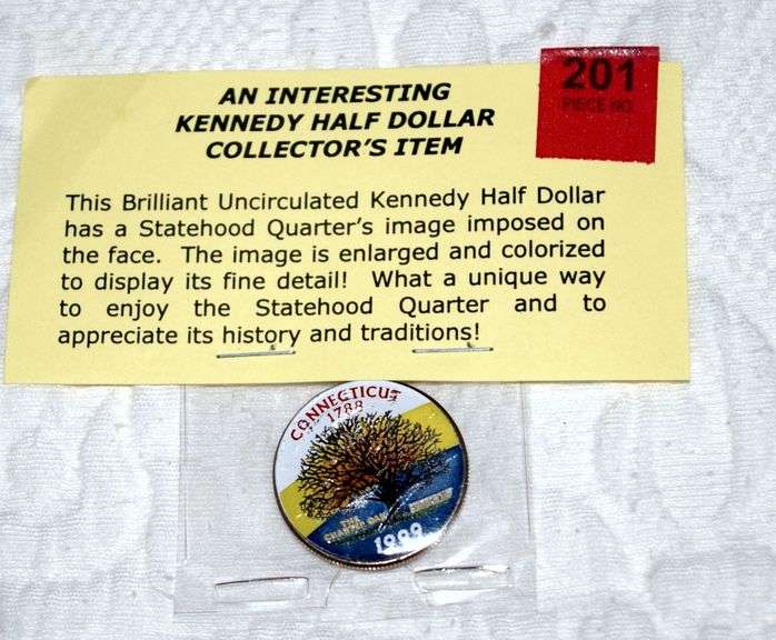 Hand Decorated 1999 Kennedy Half Dollar