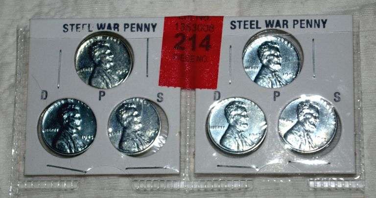 2 Sets Steel War Pennies P - S&D