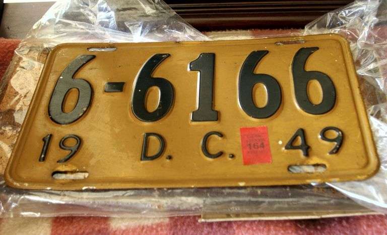 Collection of District of Columbia License Plates