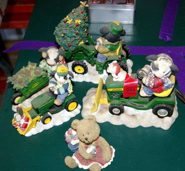 4 John Deere Collectibles & Teddy Bear