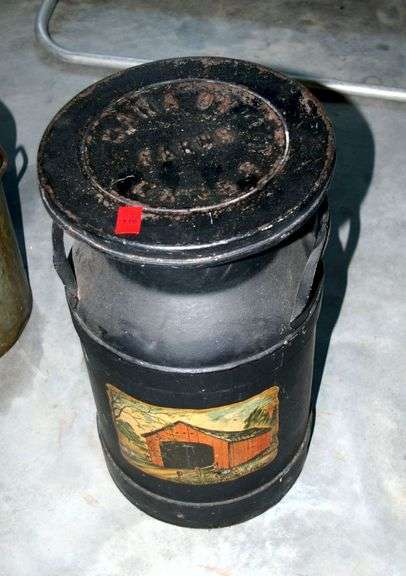 Hand Decorated Milk Can