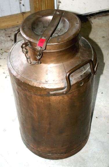 Copper 5 Gallon Milk Can