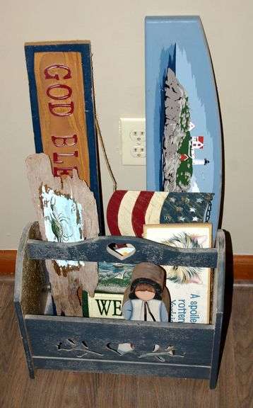 Magazine Rack & Contents
