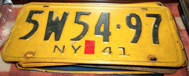 Collection of New York License Tags