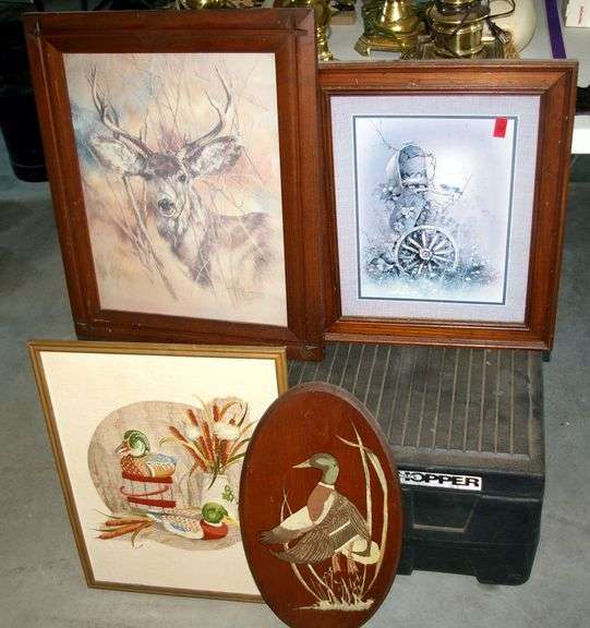 Tote & 4 Framed Prints