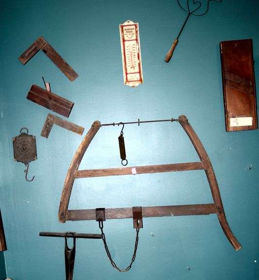 Assortment of Antique Tools & Thermometer