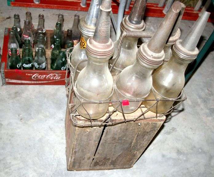 Pepsi Crate, 6 Oil Bottles & Carrier