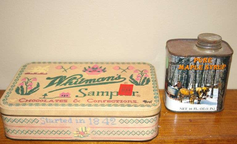 Tin Whitman Sampler & Maple Syrup Tin