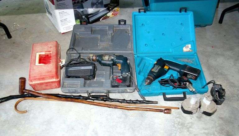 Assorted Battery Powered Tools & Cases