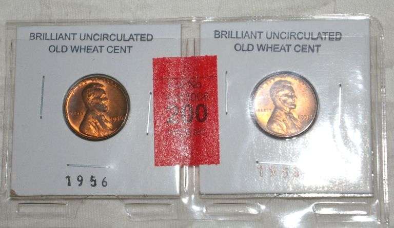 2 Old Uncirculated Wheat Cents