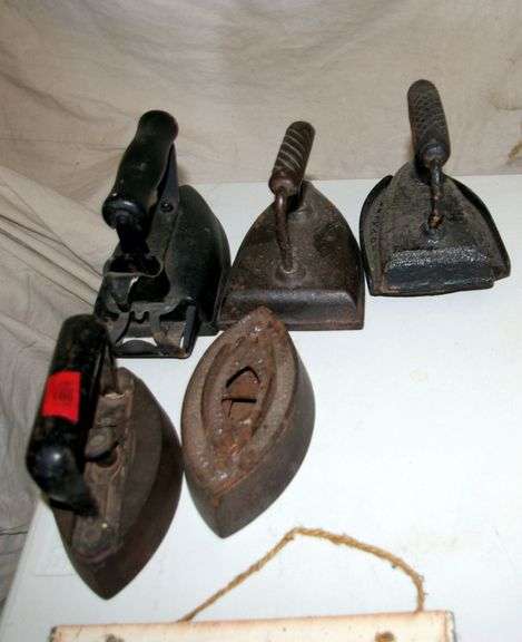 5 Antique Flat Irons