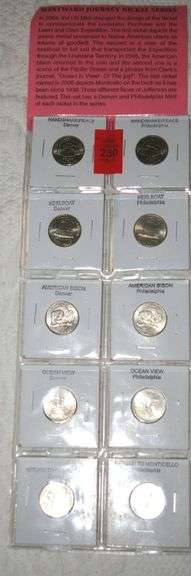 10 Coin Set "Westward Journey" Nickel Series