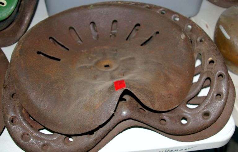 3 Cast Iron Tractor Seats