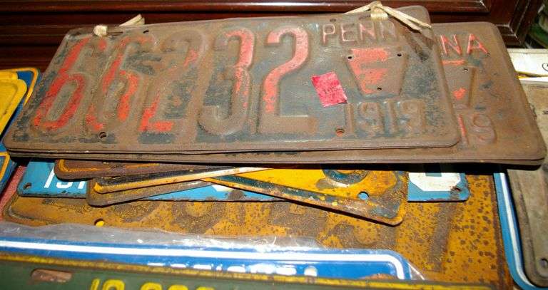 Large Collection of Pennsylvania License Tags
