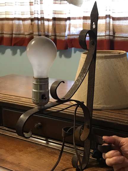 Wrought Iron Wall Lamp