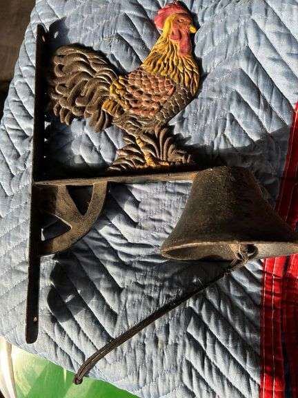 Cast Iron Rooster Bell