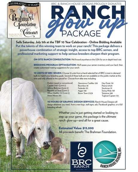 Ranch "Glow Up" Semen, Consultation and Marketing Package