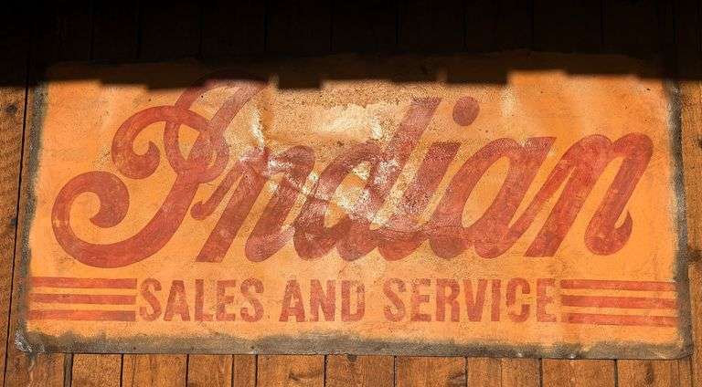 Indian Sales Motorcycle Sign