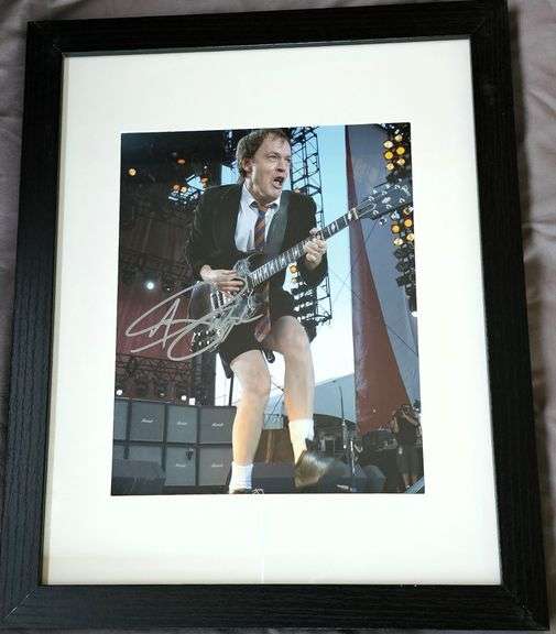 Angus Young Signed Print