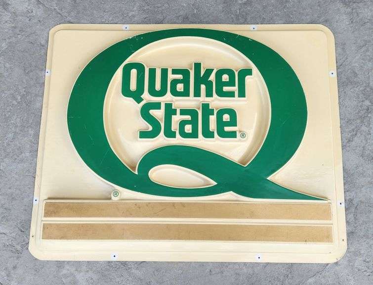 Quaker State Plastic Lens/Sign