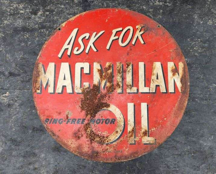 McMillan Oil Metal Sign
