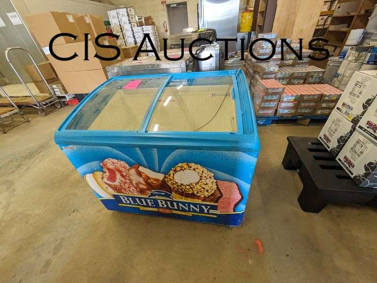 BLUE BUNNY SLIDE TOP FREEZER