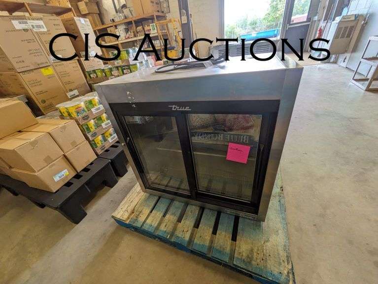 TRUE TABLE TOP SLIDE DOOR FRIDGE