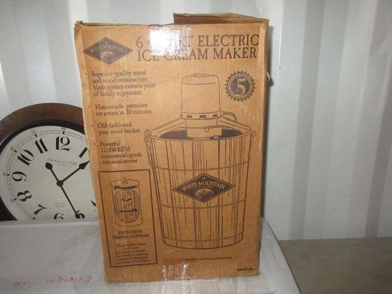 White Mountain 6qt Electric Ice Cream Maker
