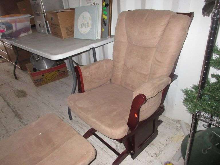 Rocker Glider With Ottoman