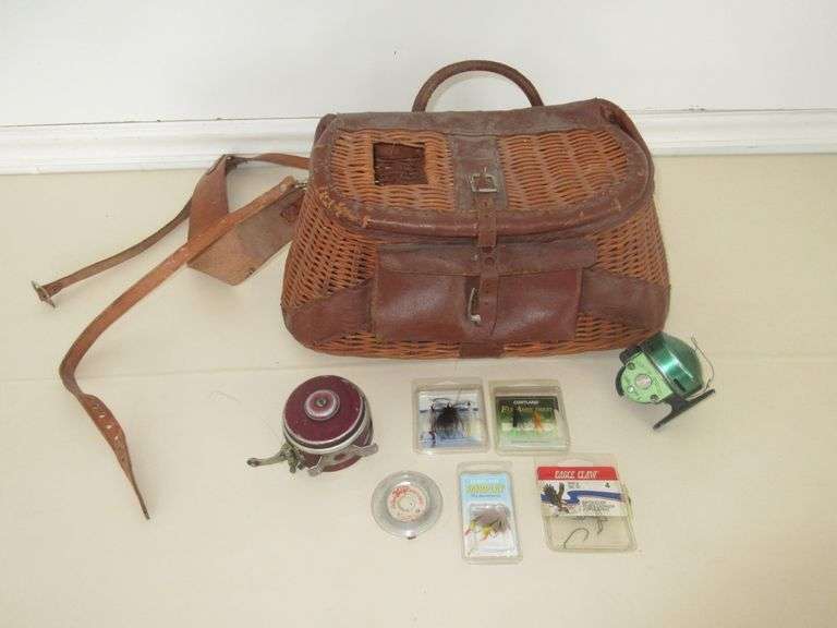 Fishing Basket, Reels, Hooks, Lures