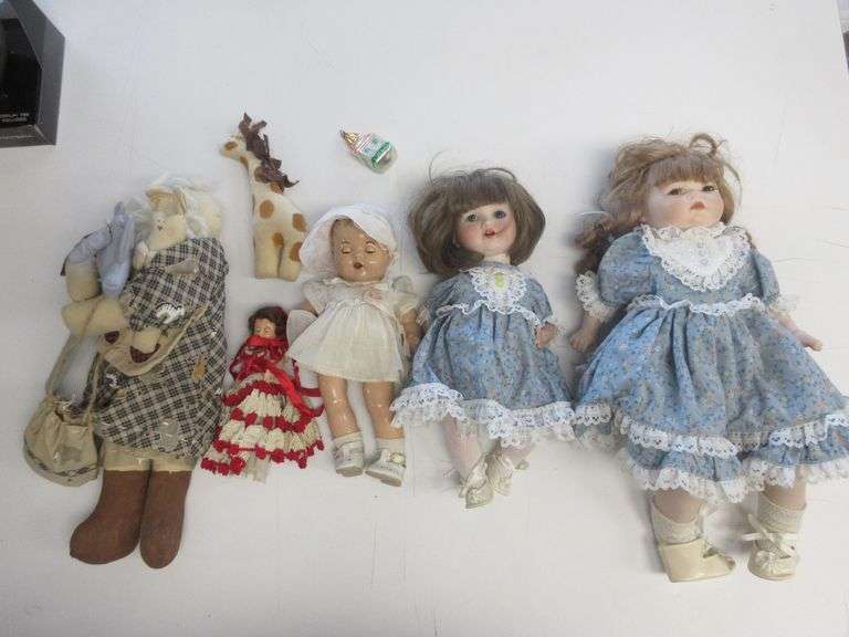 Vintage Porcelain Dolls And Toys