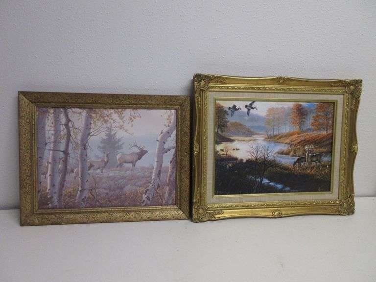 Signed Deer Print and Deer Print