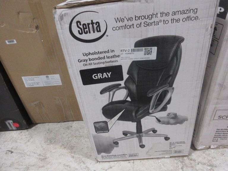 Serta Office Chair, Gray