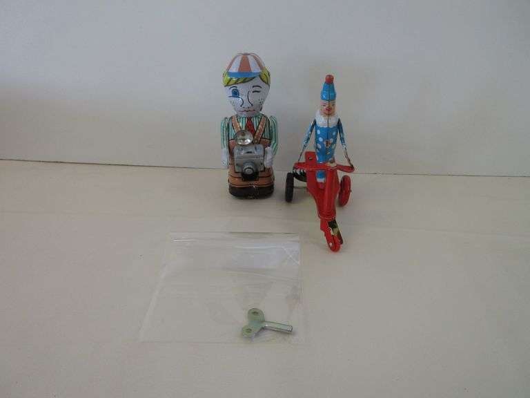 2) Metal Wind Up Collectibles