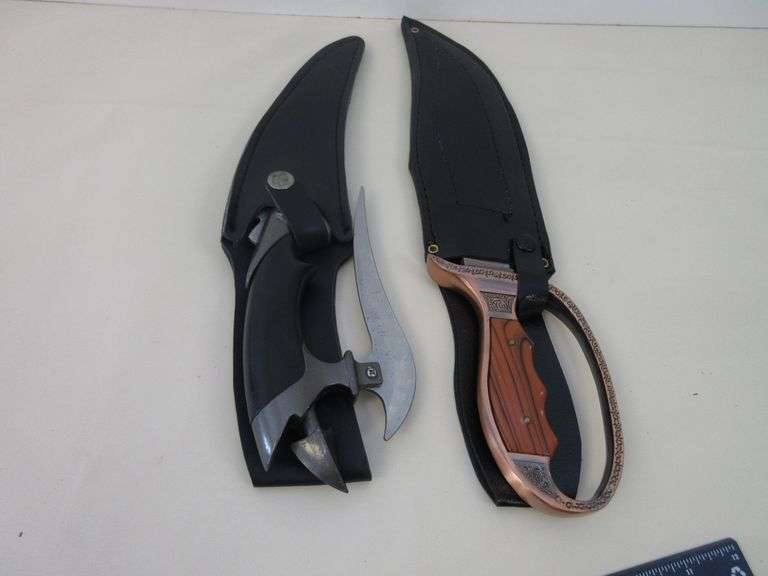 2) Knives with Sheaths