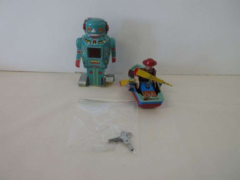 2) Metal Wind Up Collectibles