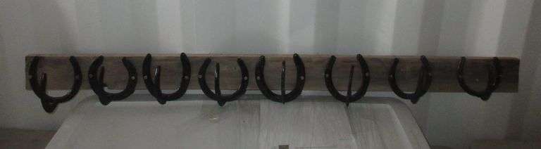 Wall Mount Horseshoe Coat Rack