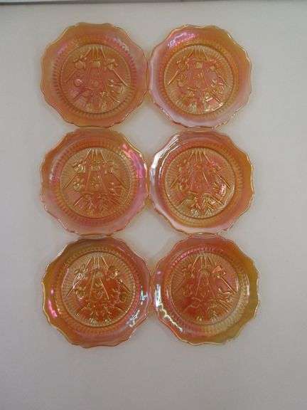 Carnival Glass Plates