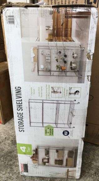 Four Tier Storage Shelving