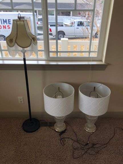 2) Table Lamps, Standing Lamp