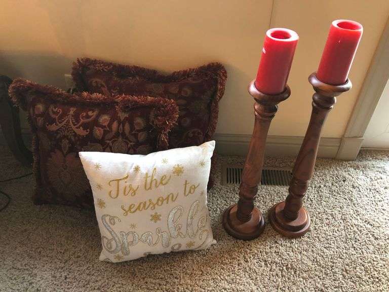 Standing Candle Holders, Throw Pillows