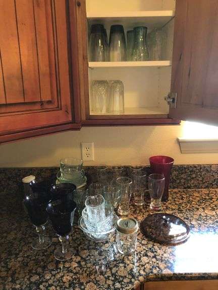 Various Glass Cups, Glass Bowls