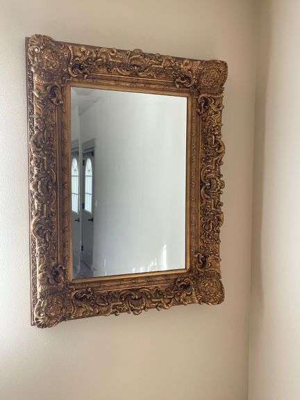 Gold Framed Ornate Large Mirror