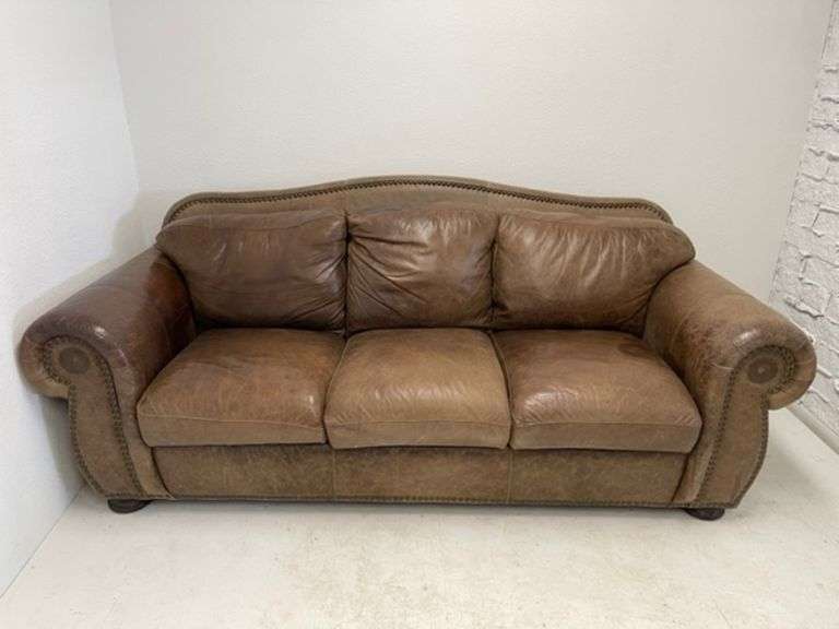 Brown Leather Couch