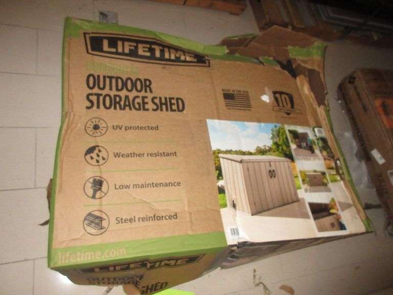 LifeTime Outdoor Storage Shed Prime Time Auctions, Inc.