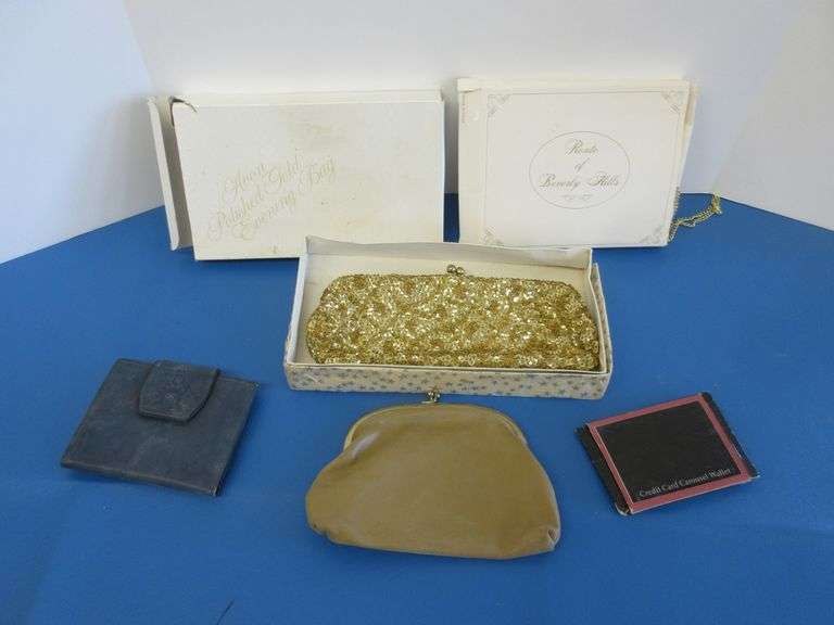Sequined Handbags, Avon Evening Bag, ronte of Beverly Hills Bag, Rolfs ...
