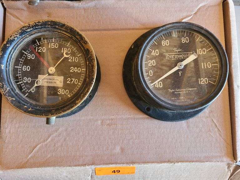 Taylor Thermoguide Gauge, Governor Oil Pressure Gauge